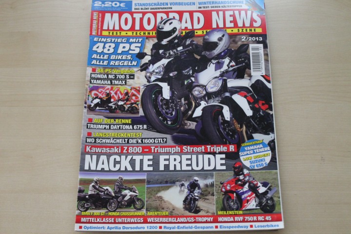Deckblatt Motorrad News (02/2013)